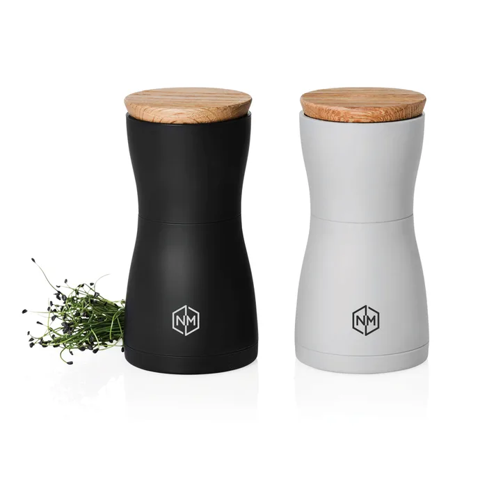 Set de molinillos dobles de sal y pimienta AdHoc personalizado con logo