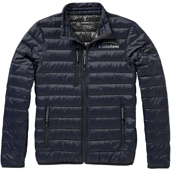 Chaqueta ligera de plumón natural de hombre Scotia personalizado con logo