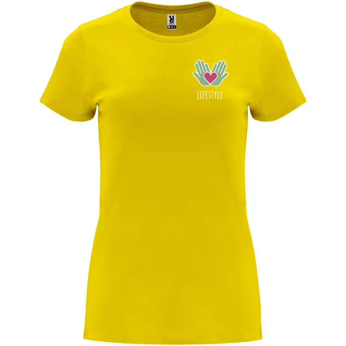 Camiseta de manga corta para mujer de 170 g/m² Capri personalizado con logo