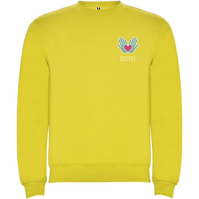 Sudadera de cuello redondo unisex de 280 g/m² Clasica personalizado con logo