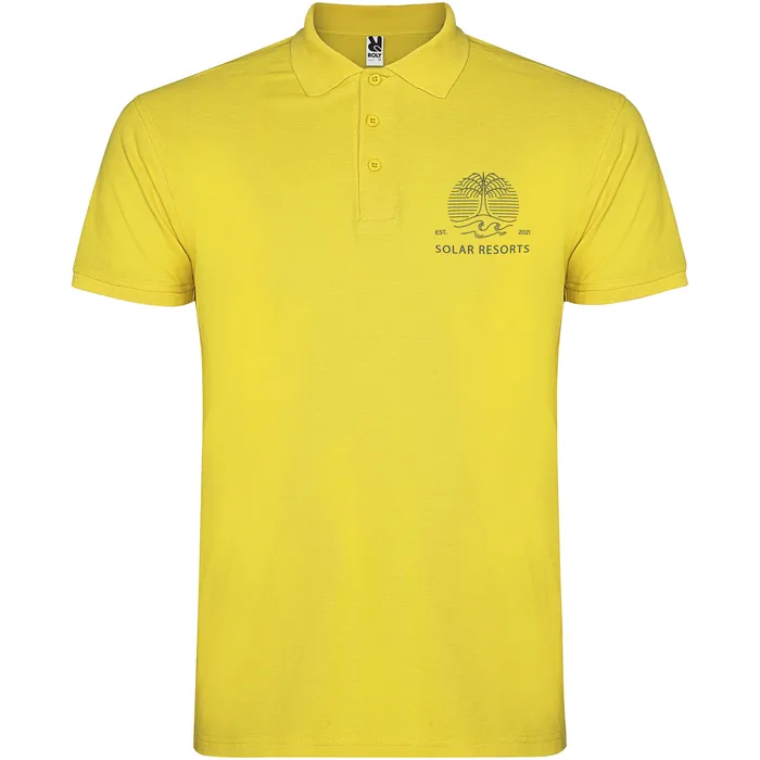 Polo de manga corta para hombre de 200 g/m² Star personalizado con logo