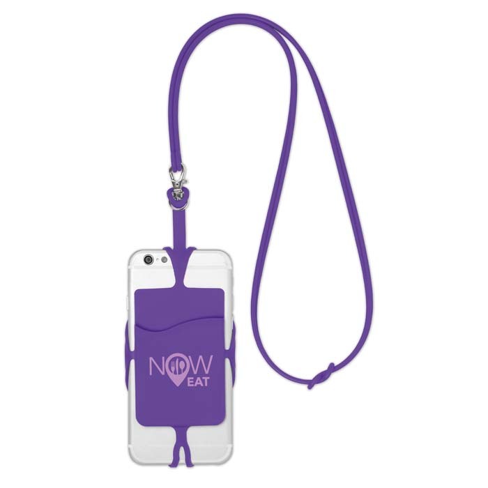 Porta móvil de silicona personalizado con logo