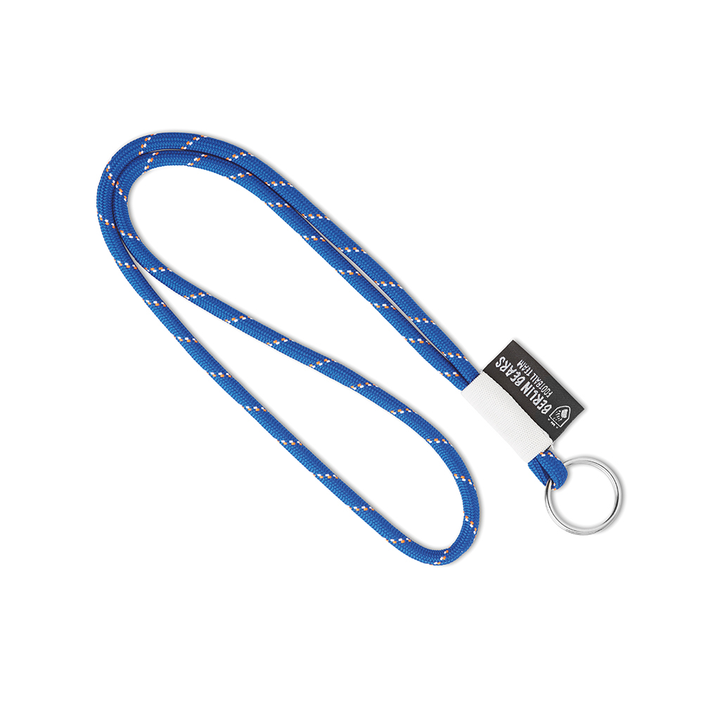 Lanyard cordón de poliéster 3 tonos con etiqueta impresa a todo color o etiqueta tejida. personalizado con logo