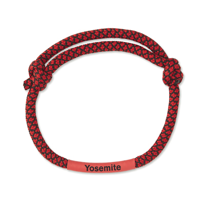 Pulsera cordón ajustable de 2 tonos. personalizado con logo