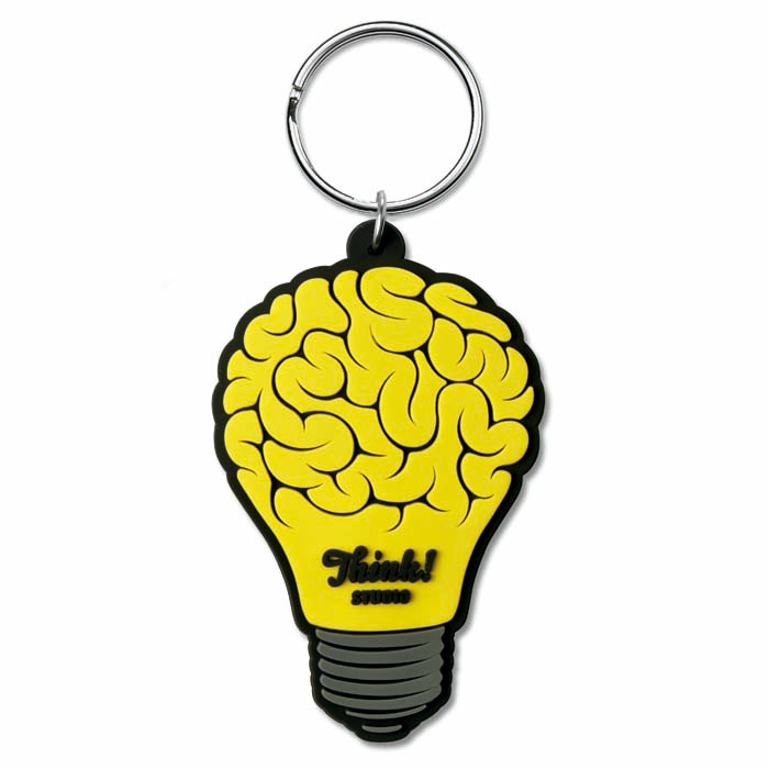 Llavero de PVC en forma personalizada con tu logotipo a 1 lado. personalizado con logo
