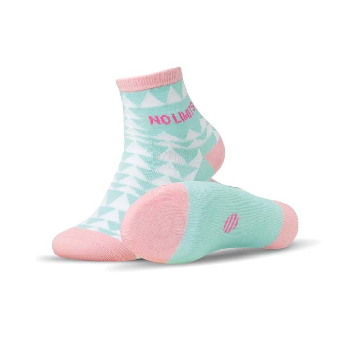 Calcetines tobilleros de algodón jacquard con su diseño. personalizado con logo
