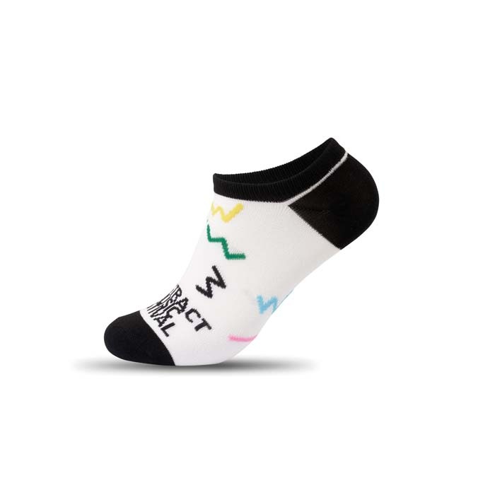Tu diseño de calcetines jacquard no-show de bambú. personalizado con logo