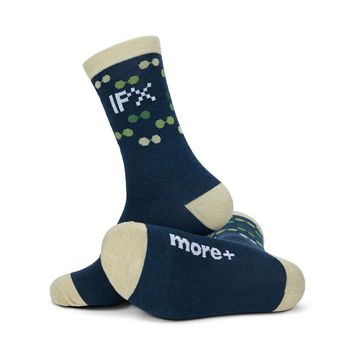 Calcetines cortos de lana Merino tejidos con tu diseño. personalizado con logo