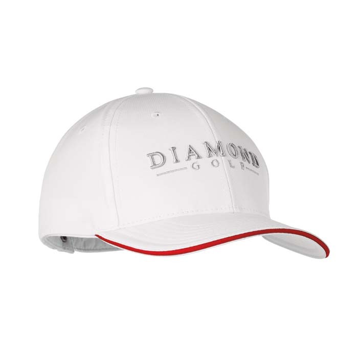 Gorra deportiva ripstop de 6 paneles con sándwich personalizado con logo