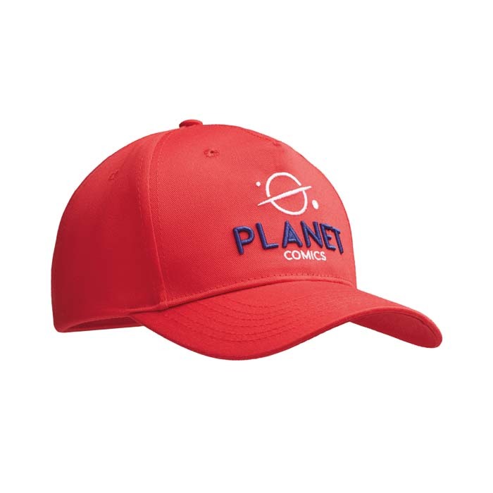 Gorra de béisbol de 5 paneles de PET reciclado personalizado con logo