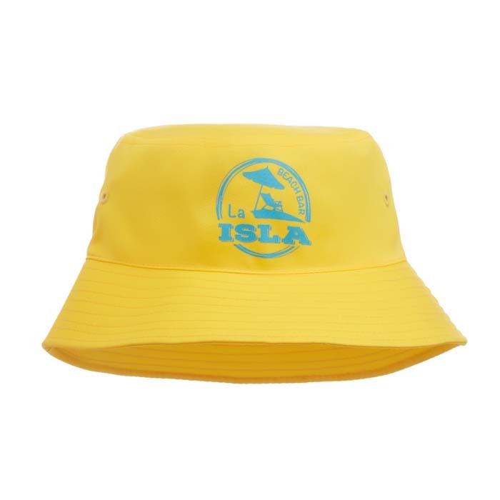 Sombrero de pescador de poliéster en 170 g/m² con su diseño estampado o bordado personalizado con logo