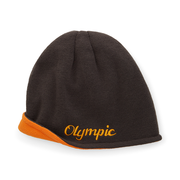 Gorros de esquí reversibles de acrílico y forro polar. personalizado con logo