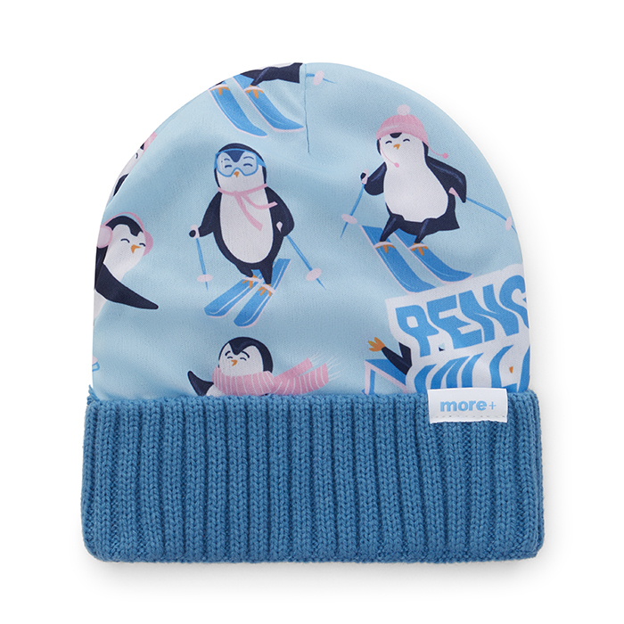 Gorro de poliéster a todo color con interior acrílico y puño de canalé 2*1. personalizado con logo
