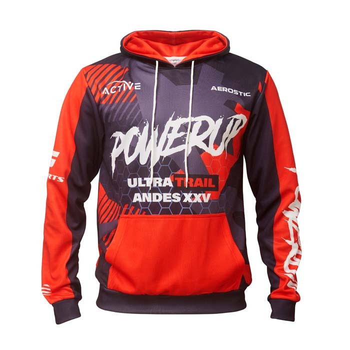 Sudadera sublimada con capucha y bolsillo 280 g personalizado con logo