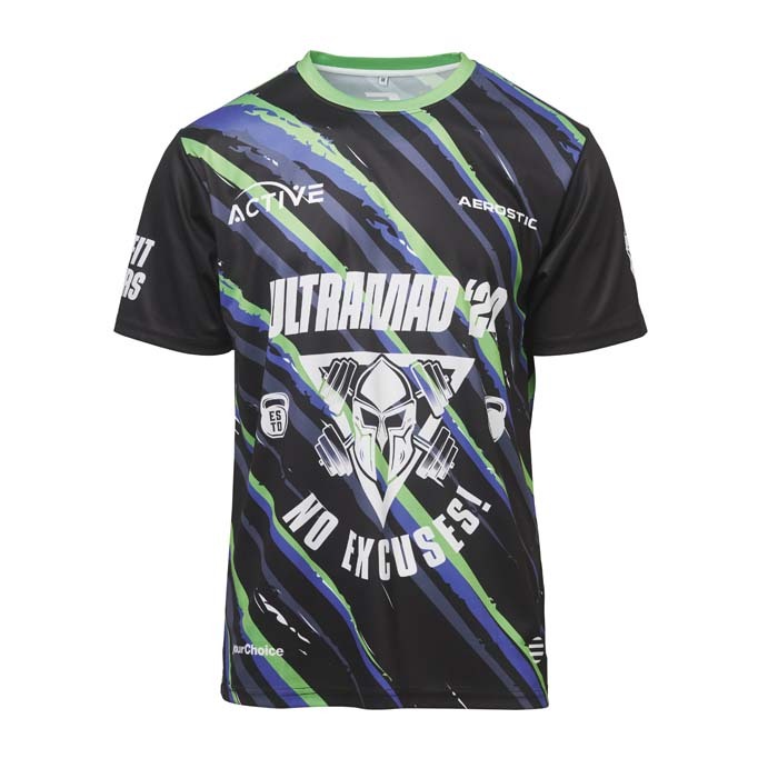 Camiseta de malla de poliéster 150 g personalizado con logo