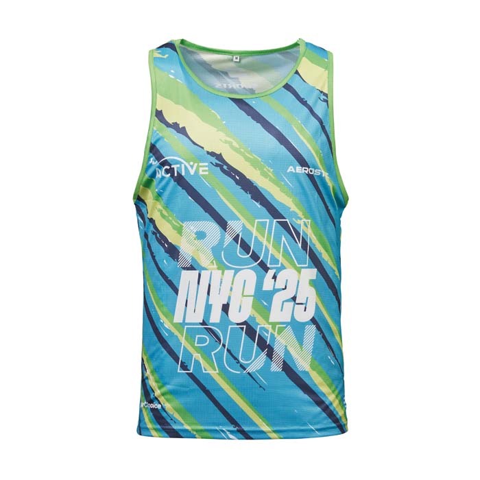 Camiseta de tirantes ultraligera a cuadros 100g personalizado con logo