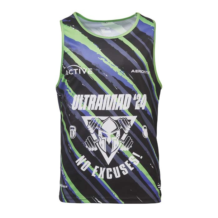Camiseta de tirantes de malla de poliéster 145 g personalizado con logo