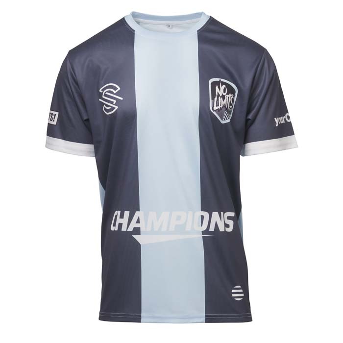Camiseta deportiva de cuello redondo personalizado con logo