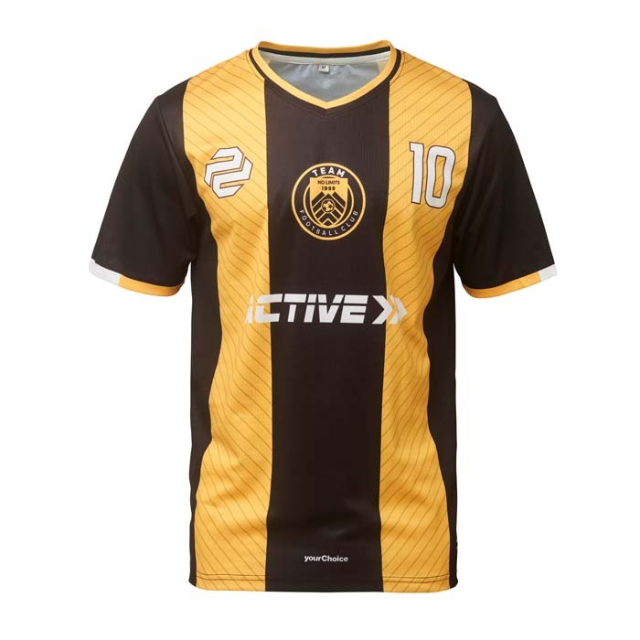 kit deportivo con cuello en V personalizado con logo