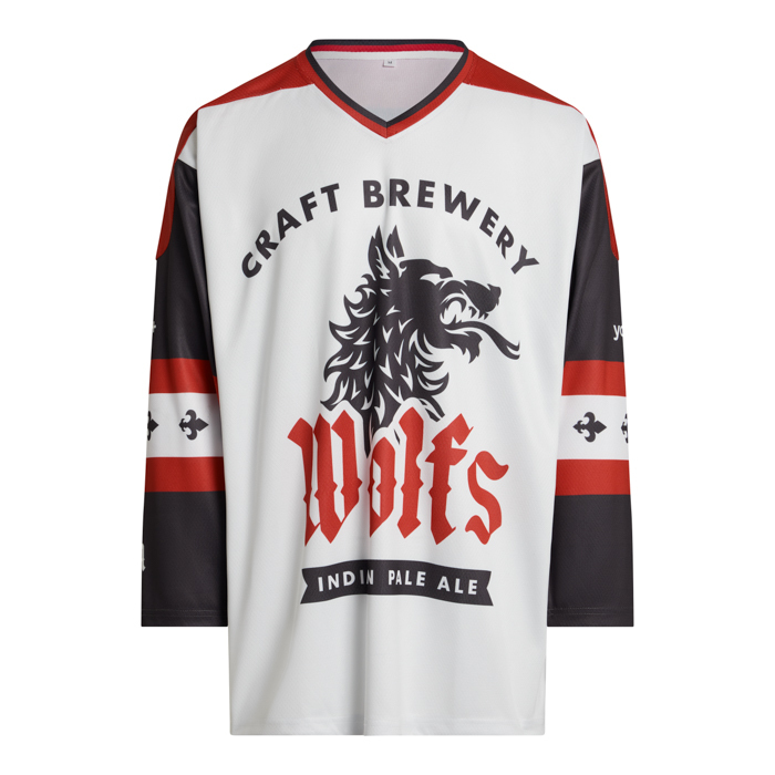 Camiseta de hockey sobre hielo con cuello en V 220gsm personalizado con logo