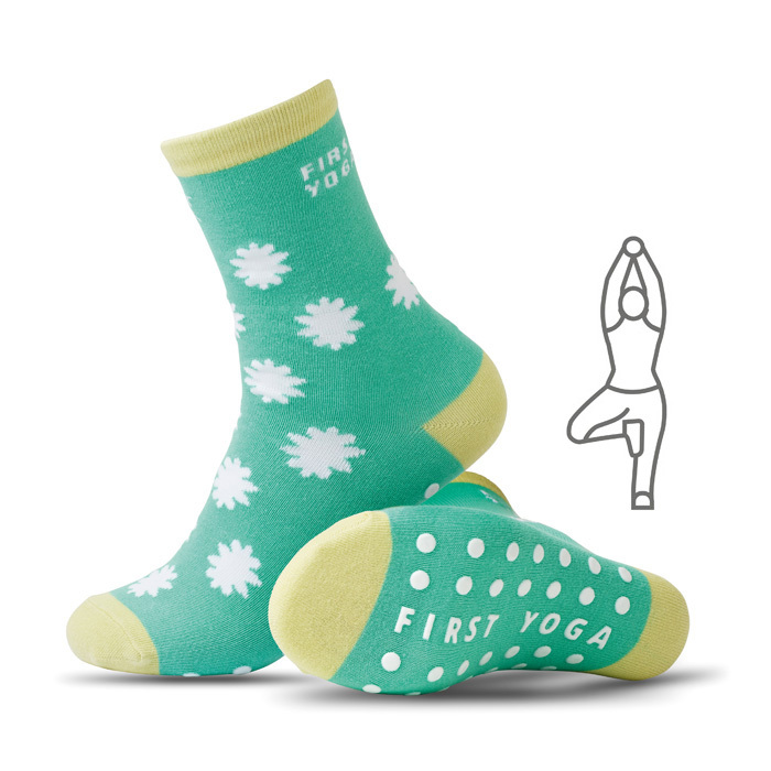 Su diseño de algodón antideslizante Jacquard calcetines de tripulación personalizado con logo