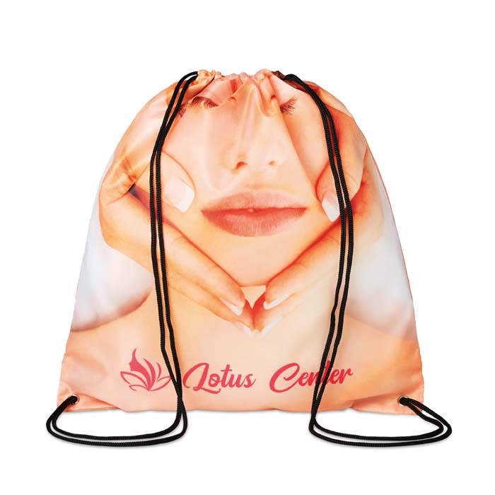 Mochila de cuerdas de poliéster 210D personalizado con logo