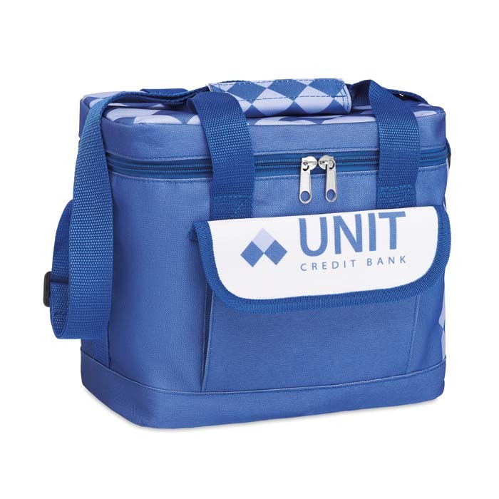Bolsa nevera mediana para llevar el almuerzo con su diseño a todo color. personalizado con logo