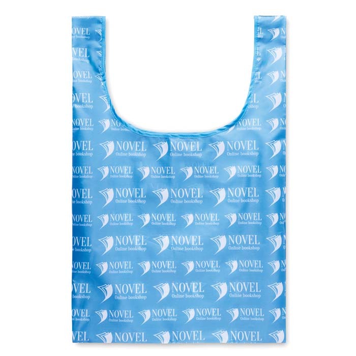 Bolsa de rPET plegable con bolsillo interior personalizado con logo