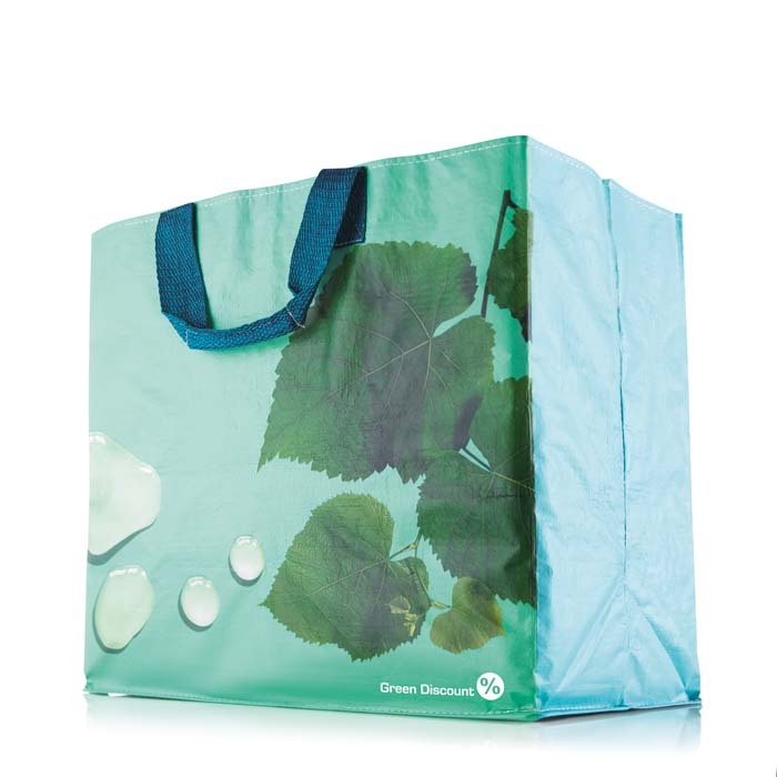 Bolsa de la compra horizontal (tubular, construcción para pedidos a granel) personalizado con logo
