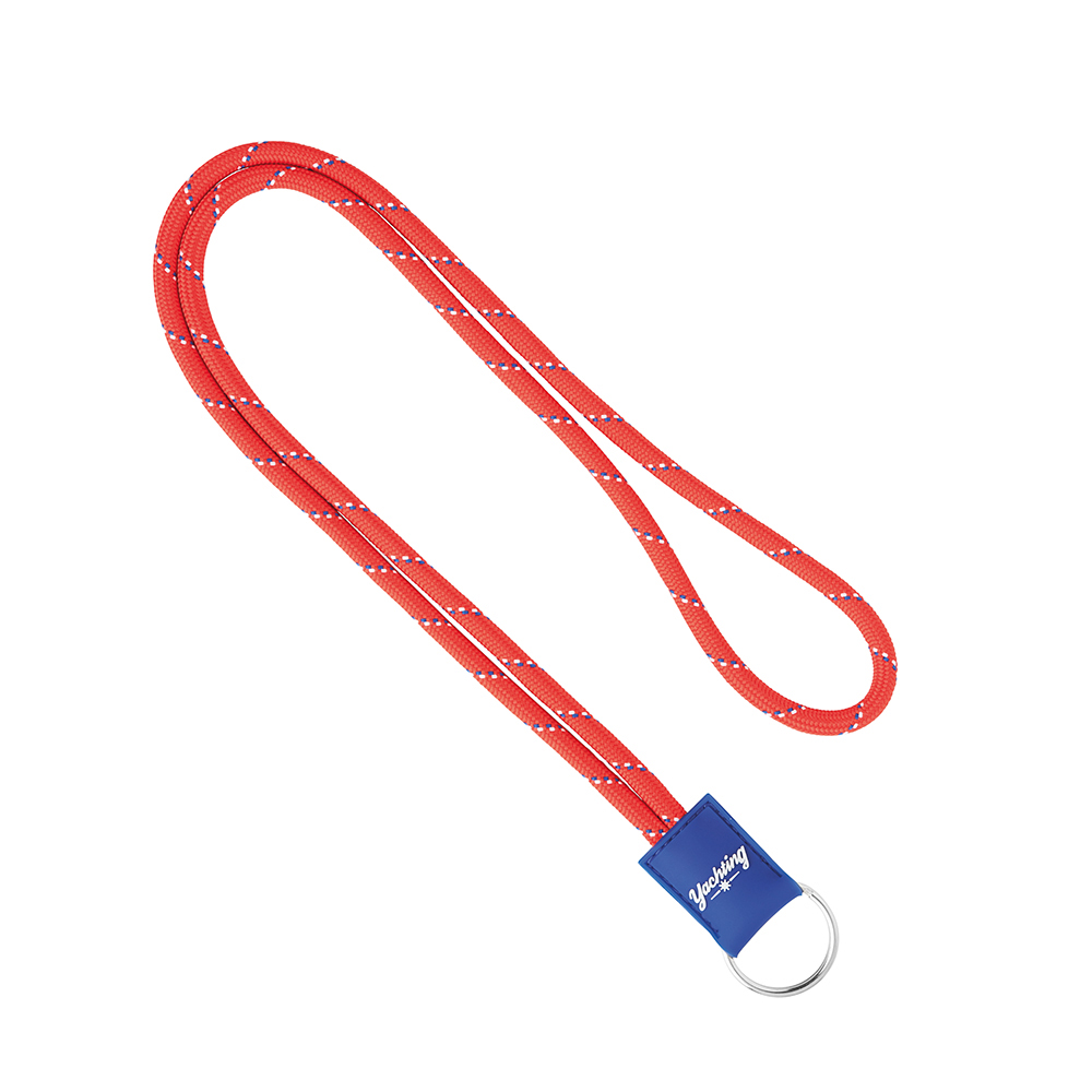 Lanyard de poliéster de 3 tonos con placa de PVC. personalizado con logo