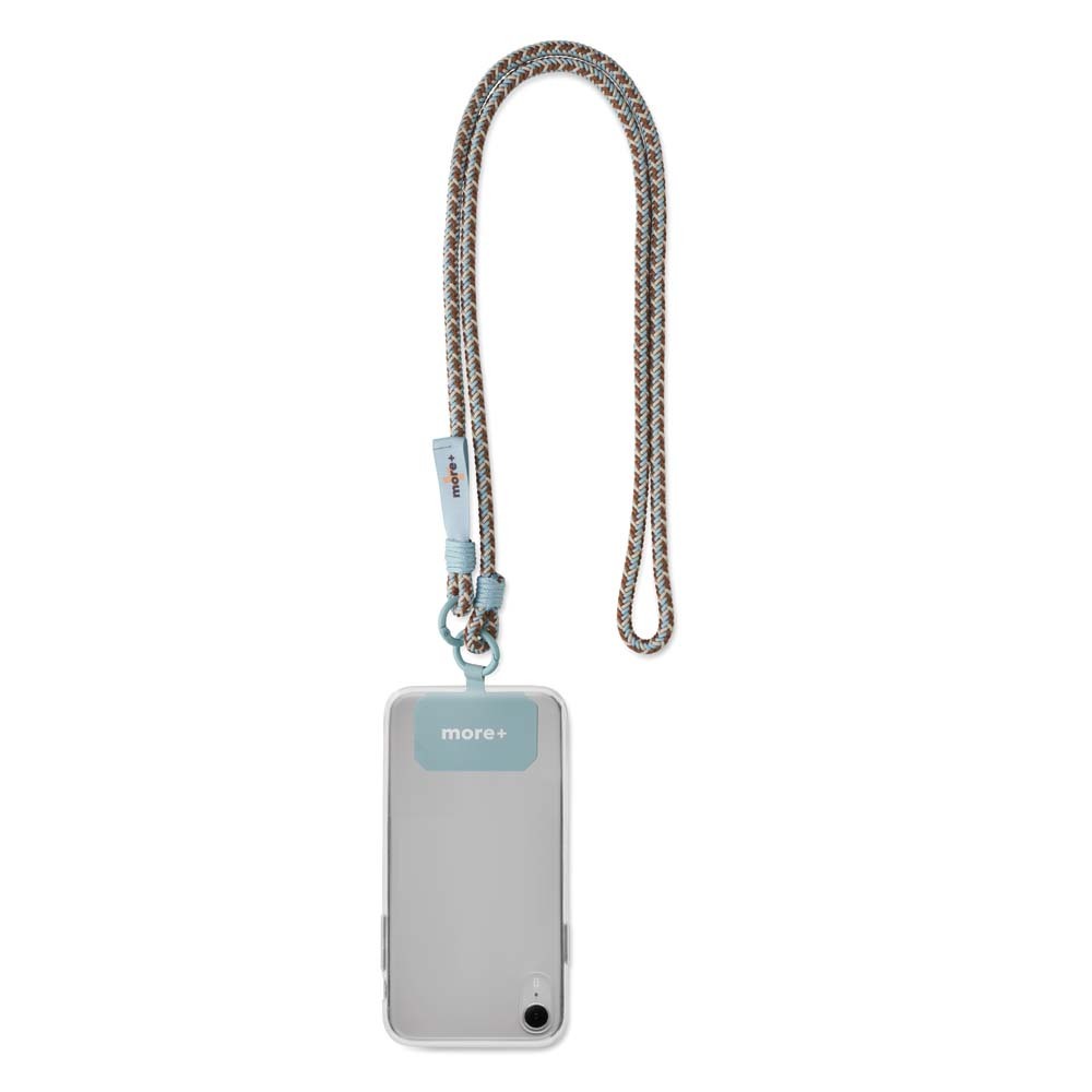 Cordón para teléfono Crossbody de 3 tonos con dos mosquetones personalizado con logo