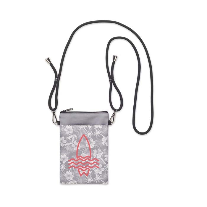 Bolsa Crossbody para teléfono y viaje con cordón ajustable (12,5×18,5 cm) personalizado con logo