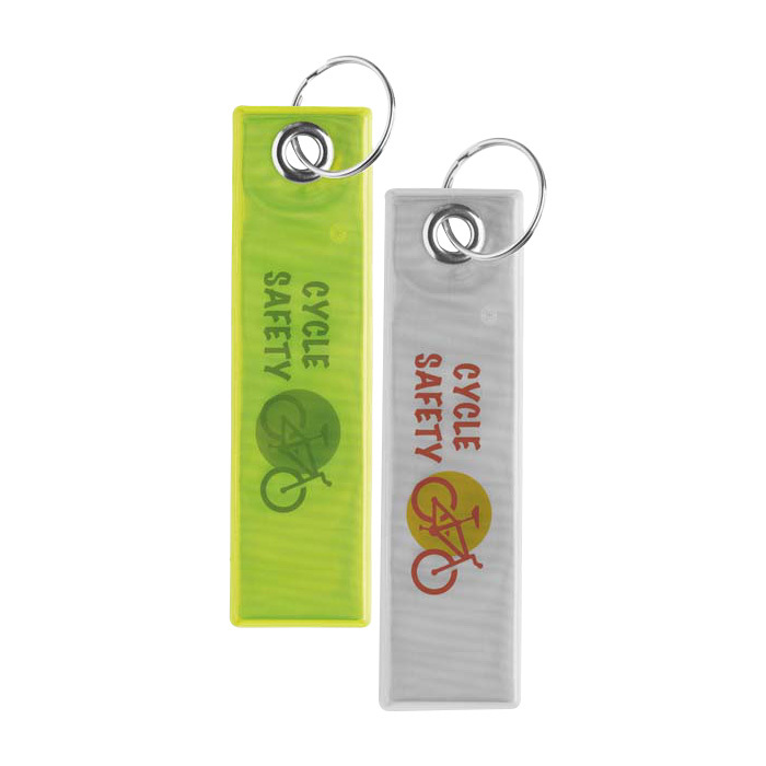 Llavero de seguridad reflectante (CE EN17353) personalizado con logo