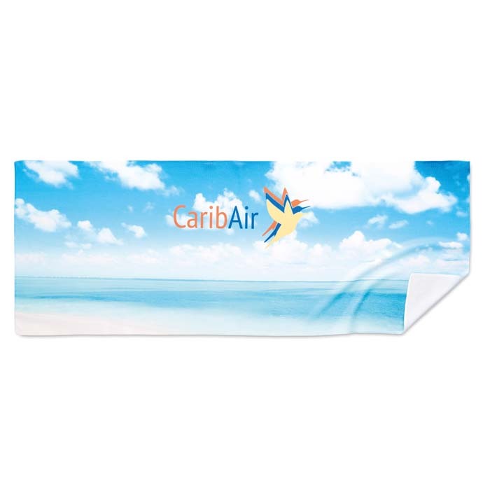 Toalla refrescante de rPET a todo color (140 g/m²). personalizado con logo