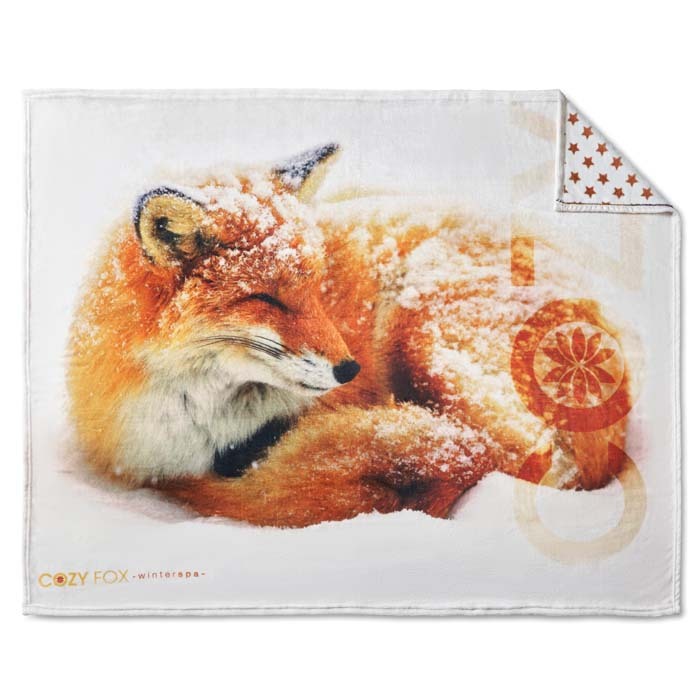 Manta de franela a todo color (280 g/m²). personalizado con logo