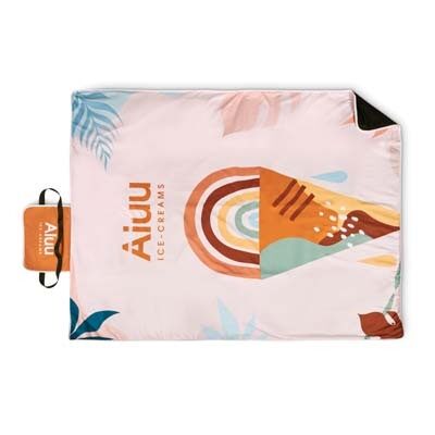 Manta de picnic a todo color. personalizado con logo