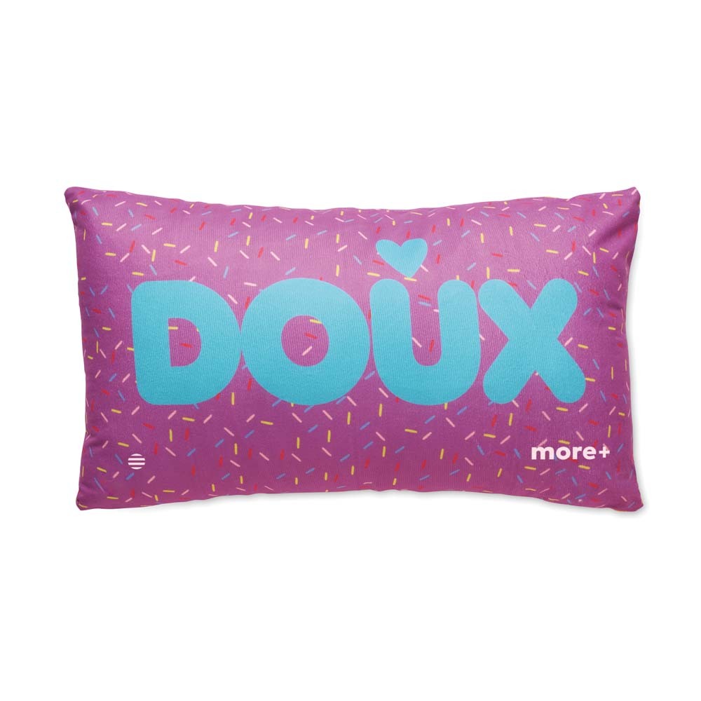 Cojín promocional rectangular relleno de poliéster personalizado con logo