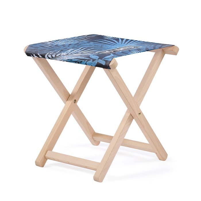 Taburete de patio de madera (sublimado) (EN581 Certified) personalizado con logo
