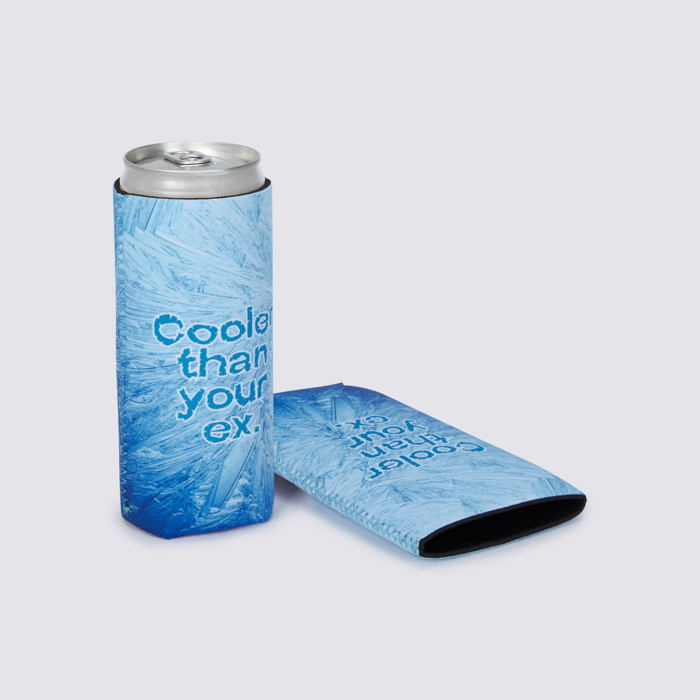 Funda de neopreno para latas. Tamaño compacto 330 ml. personalizado con logo