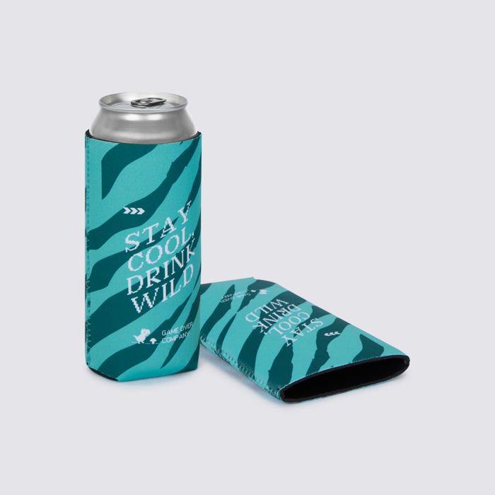 Nevera de neopreno plegable para latas. 450ml más grande. personalizado con logo