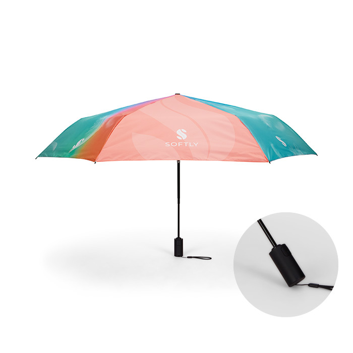 Paraguas de tormenta ⌀93cm, plegable, con apertura y cierre automáticos. personalizado con logo