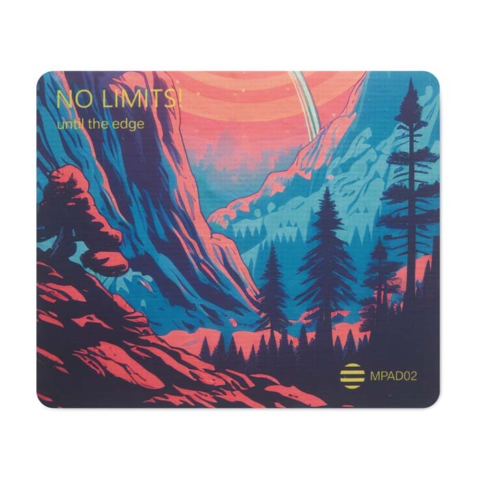Alfombrilla de RPET de 170 g/m², impresa a todo color y con puntos de silicona antideslizantes. personalizado con logo