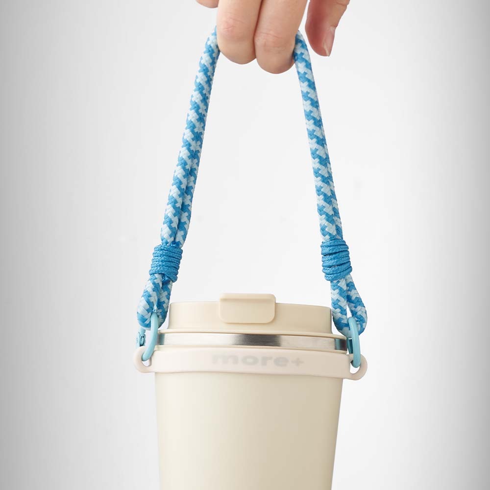 Porta botellas de cordón bicolor con etiqueta con logotipo personalizado con logo