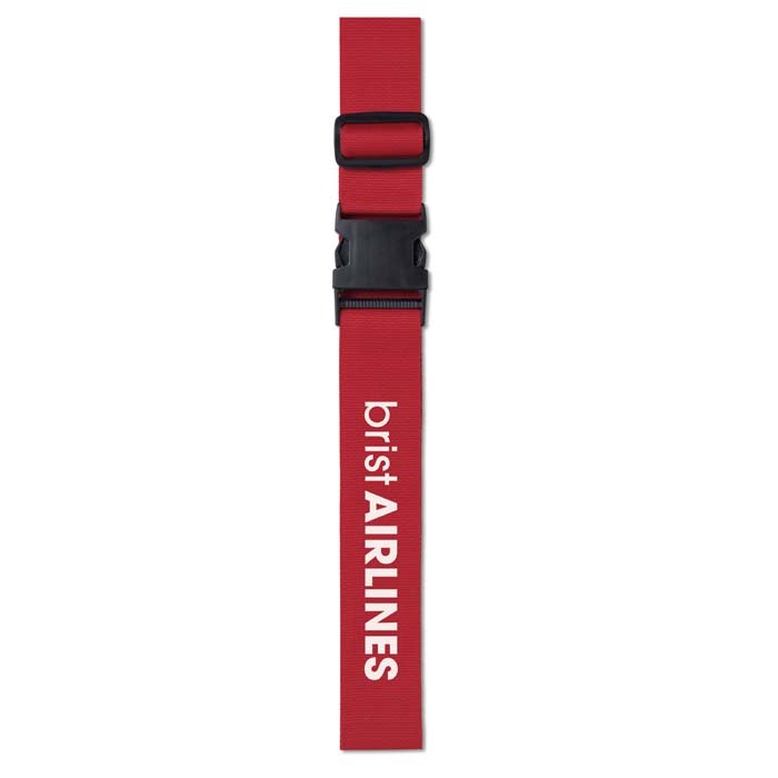 Cinta de equipaje ajustable en el color que elijas. personalizado con logo