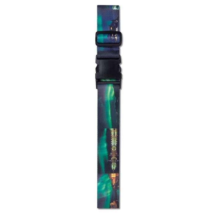 Cinta de equipaje ajustable a todo color personalizado con logo